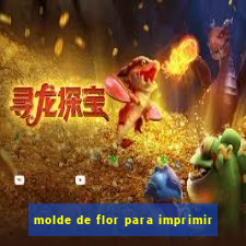 molde de flor para imprimir